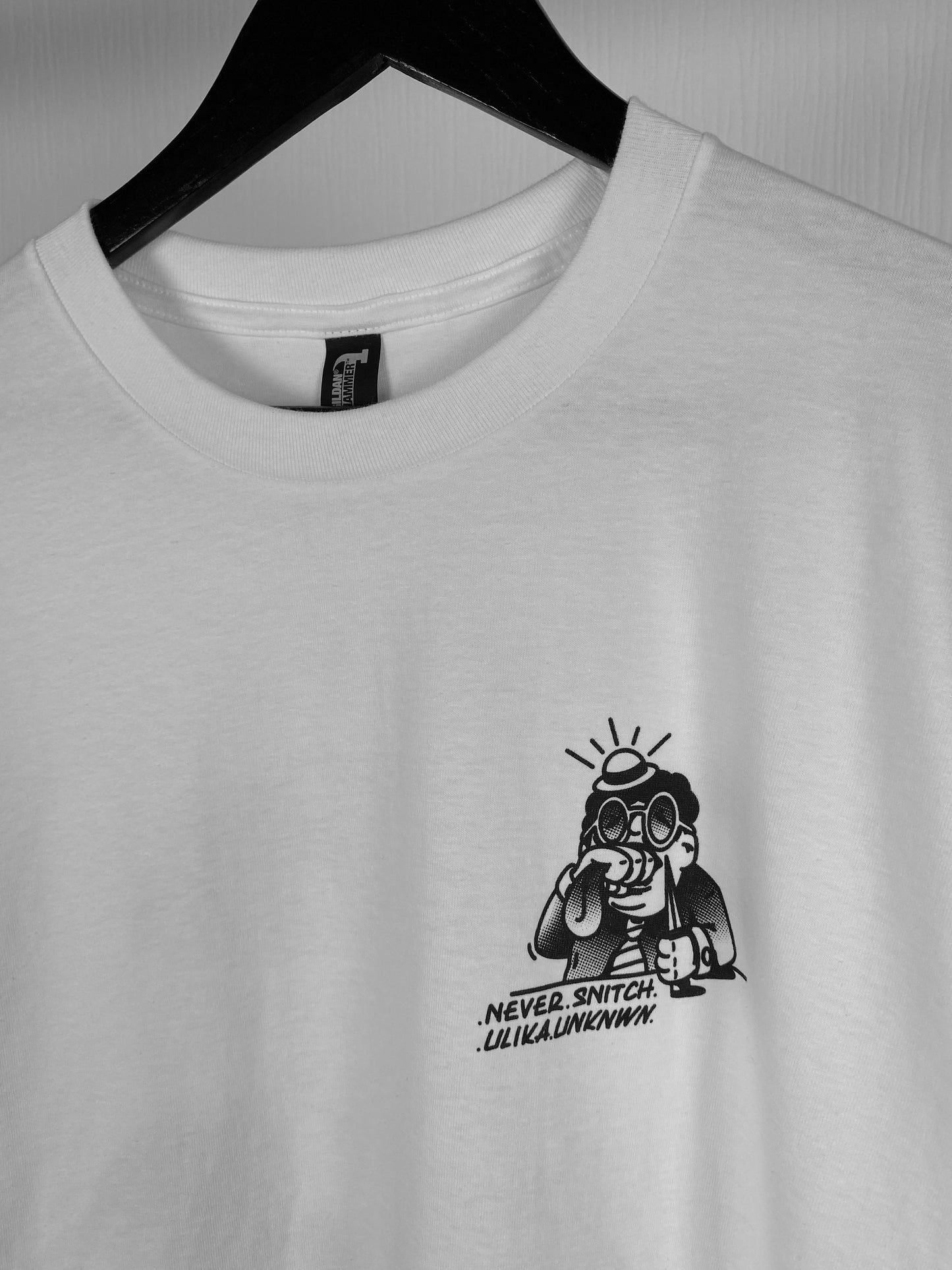 NEVER SNITCH T-SHIRT WEISS