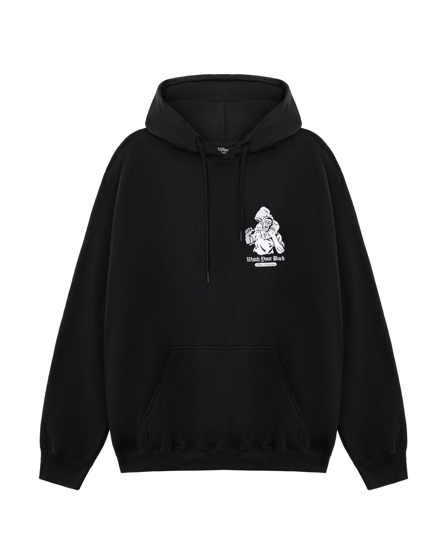 WATCH BACK HOODIE SCHWARZ