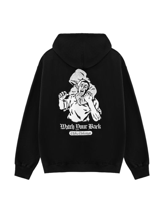 WATCH BACK HOODIE SCHWARZ