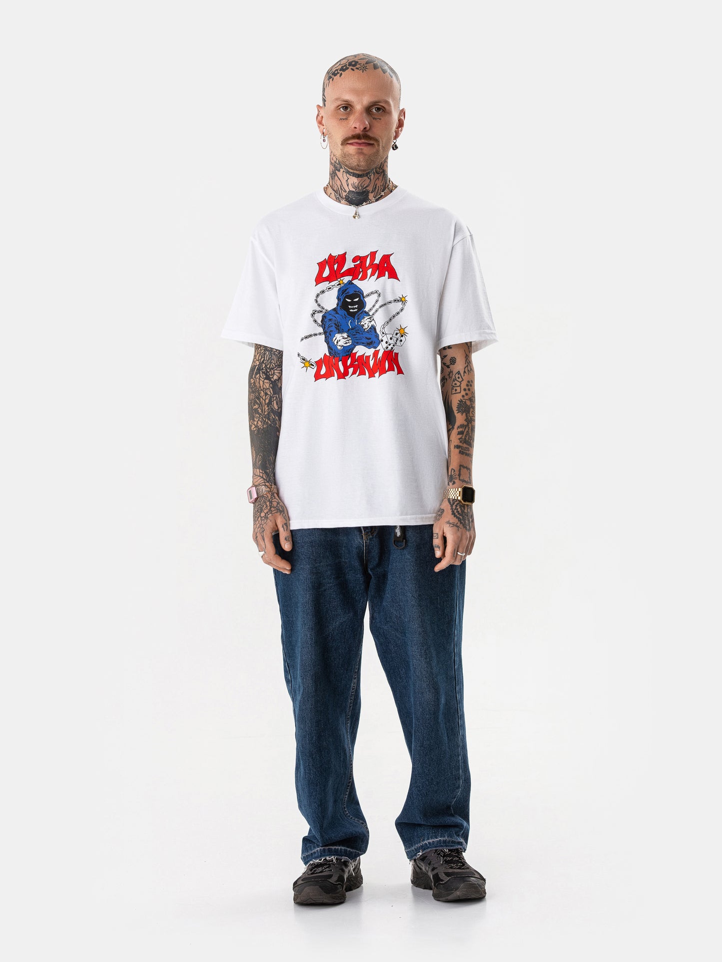 HOOD REAPER T-SHIRT WEISS