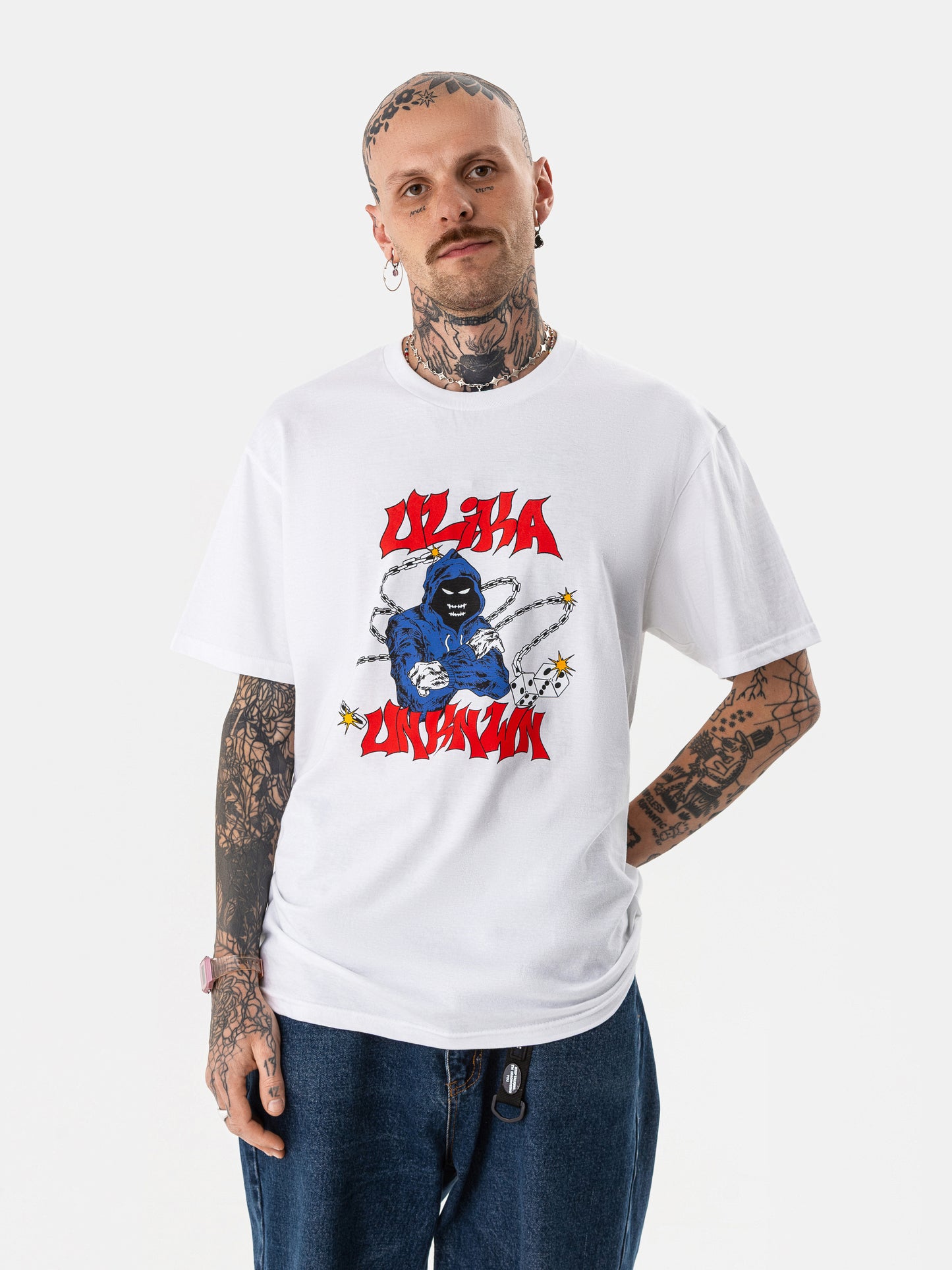 HOOD REAPER T-SHIRT WEISS