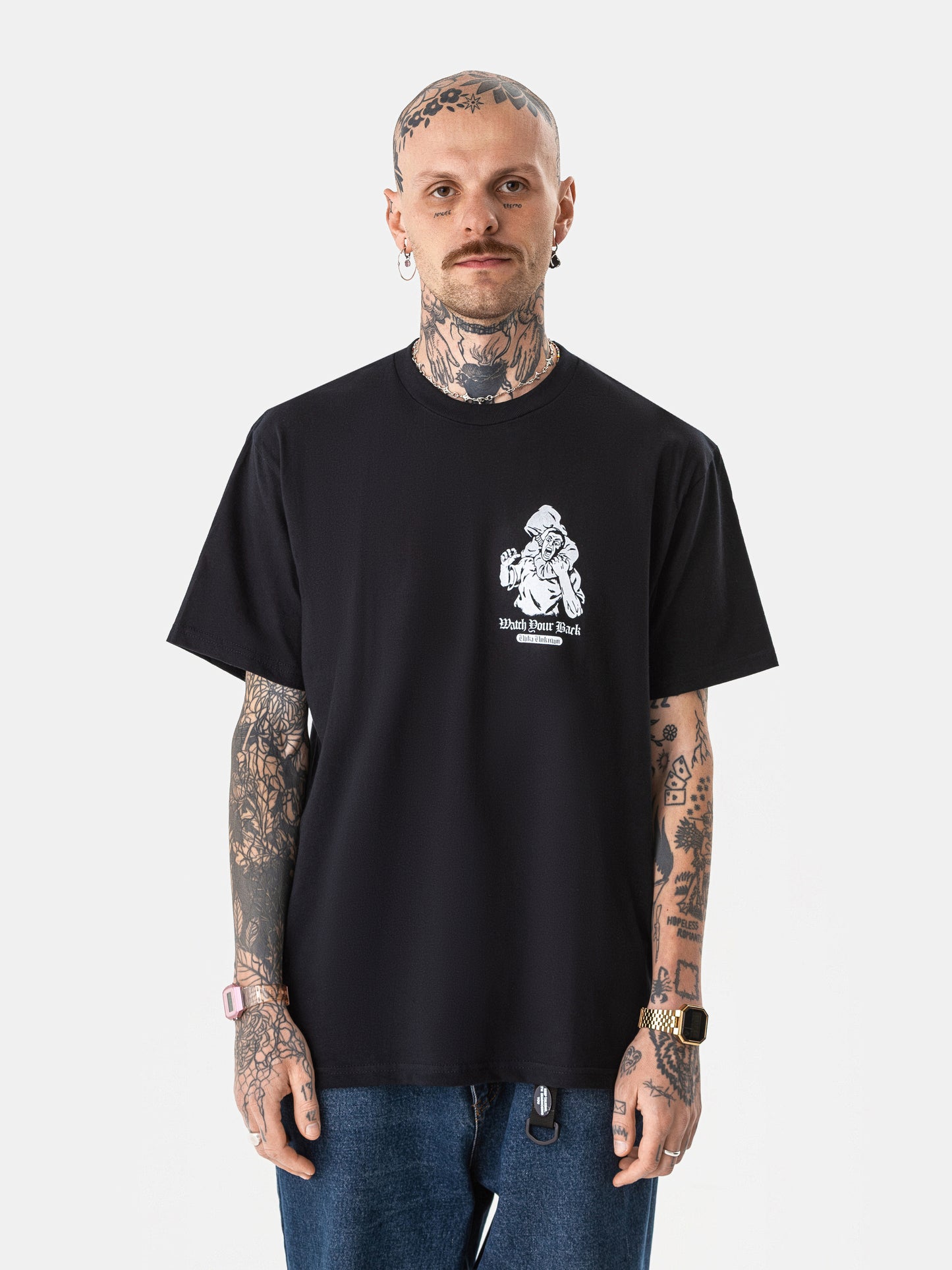 WATCH BACK T-SHIRT SCHWARZ