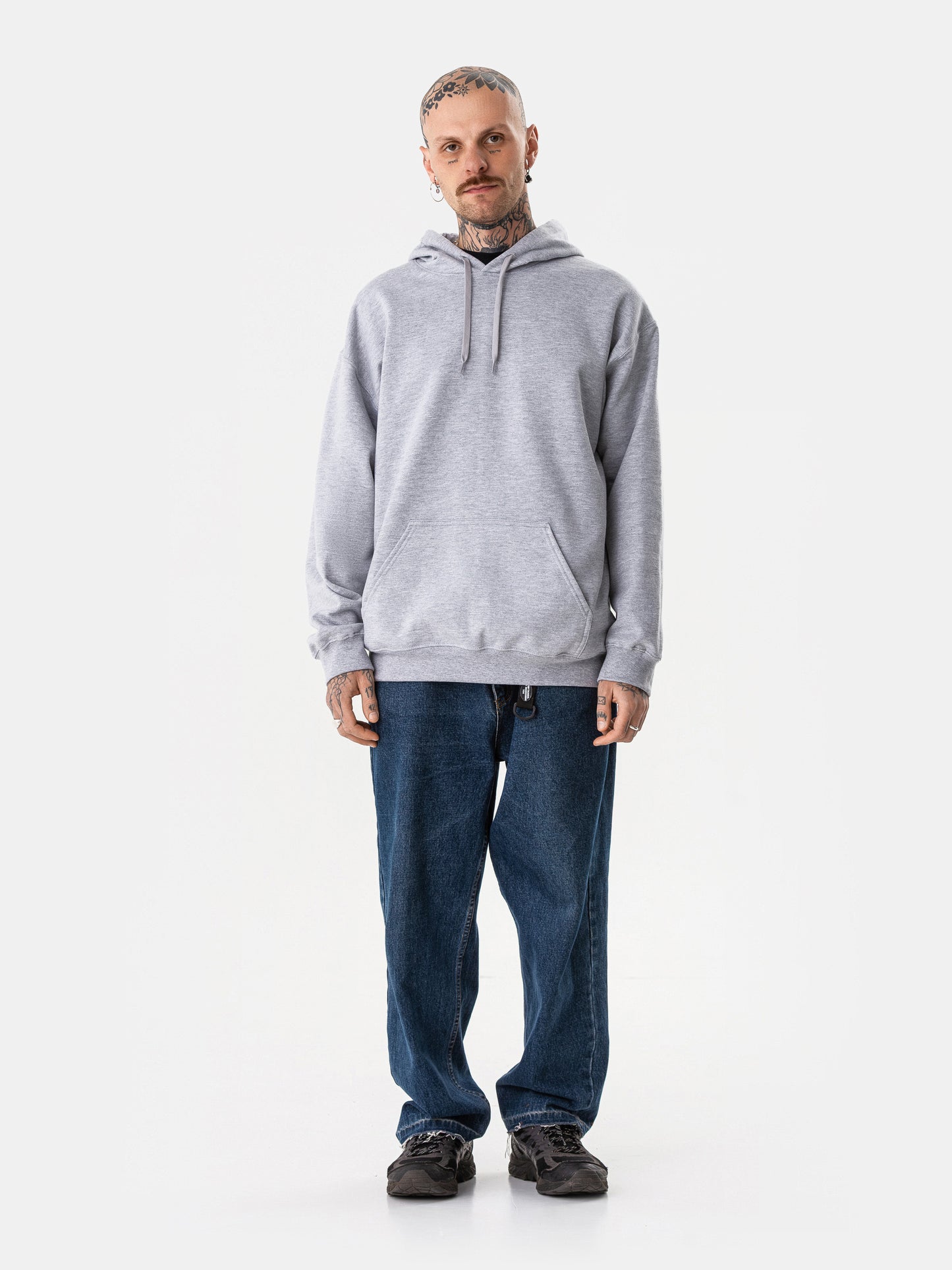 BASIC HOODIE GRAU