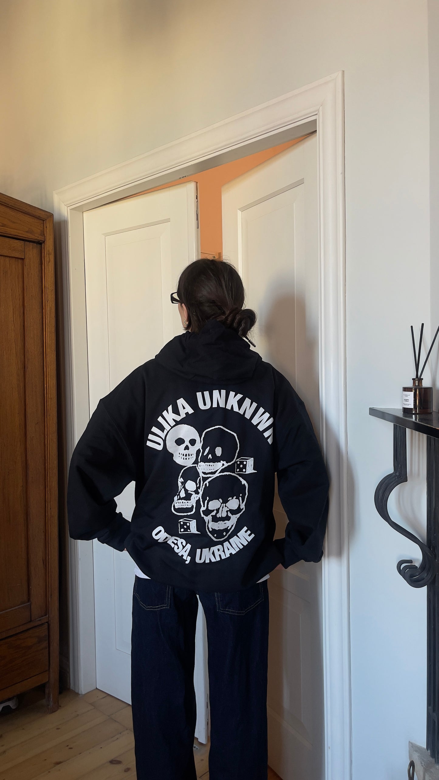 SKULL HOODIE SCHWARZ