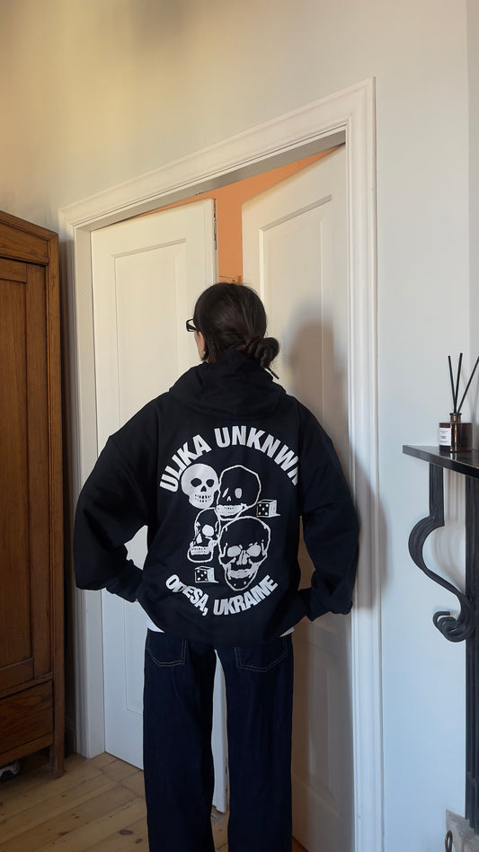 SKULL HOODIE SCHWARZ