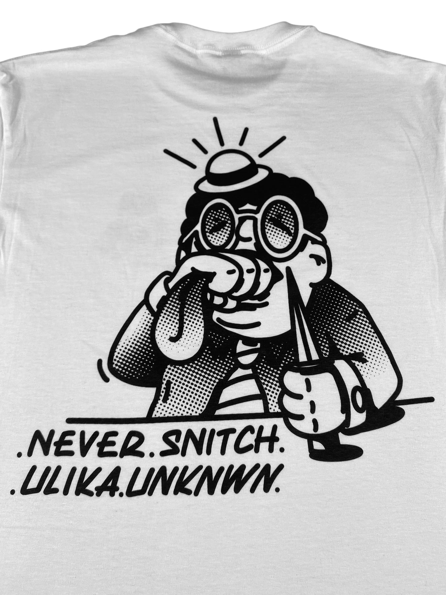 NEVER SNITCH T-SHIRT WEISS