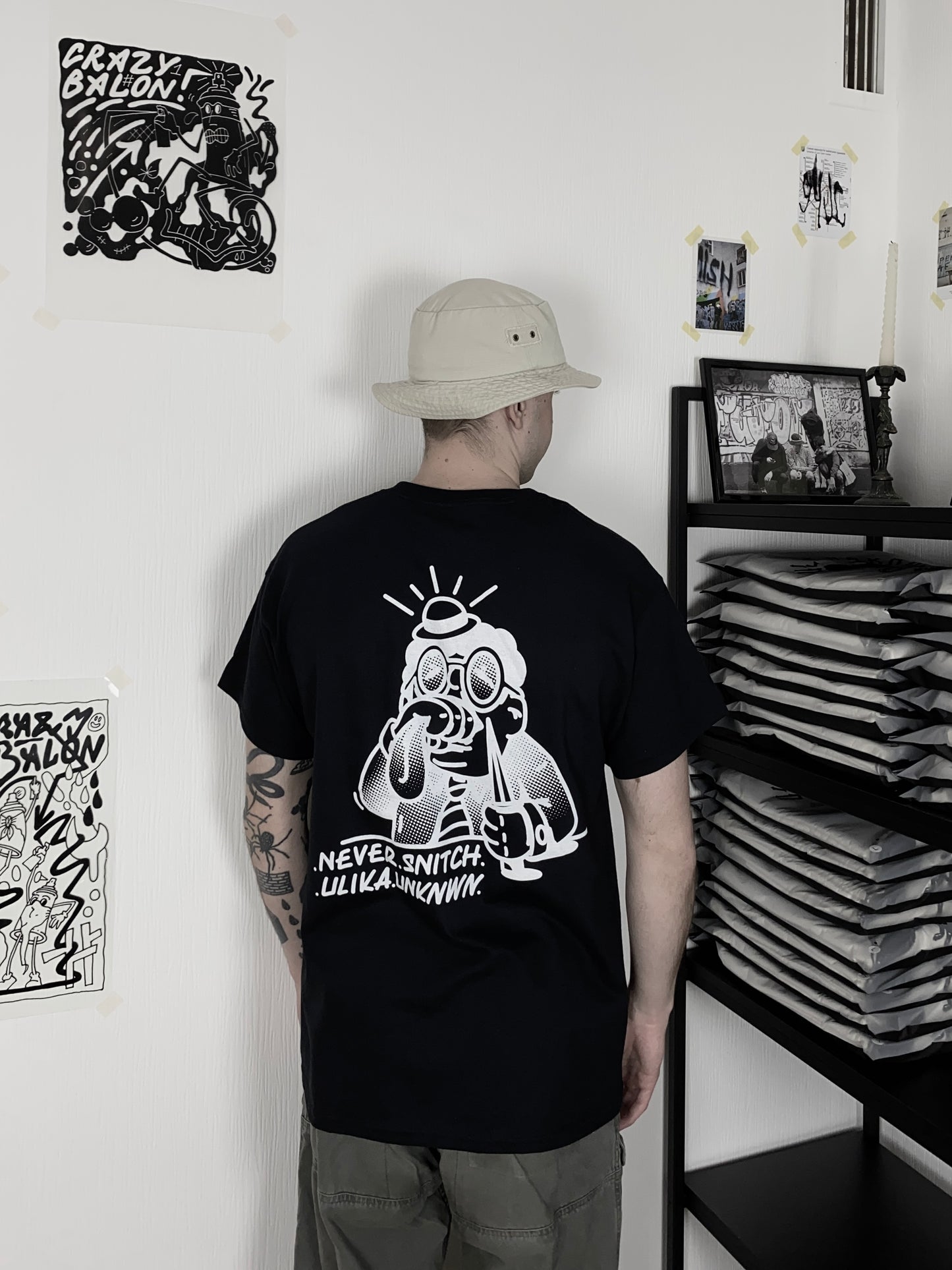 NEVER SNITCH T-SHIRT SCHWARZ