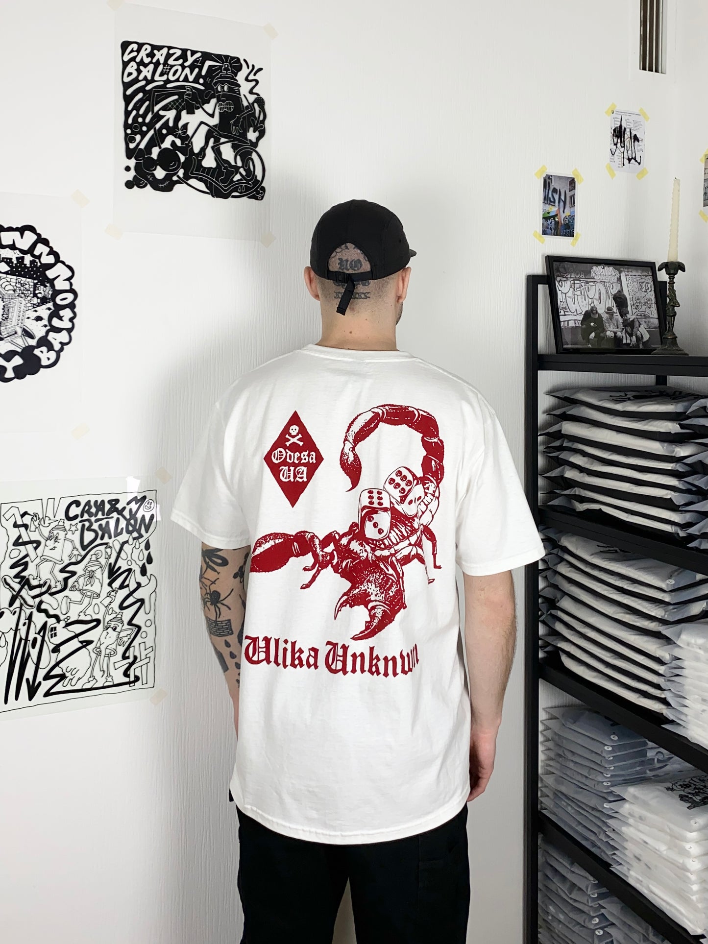 SCORPION T-SHIRT WEISS