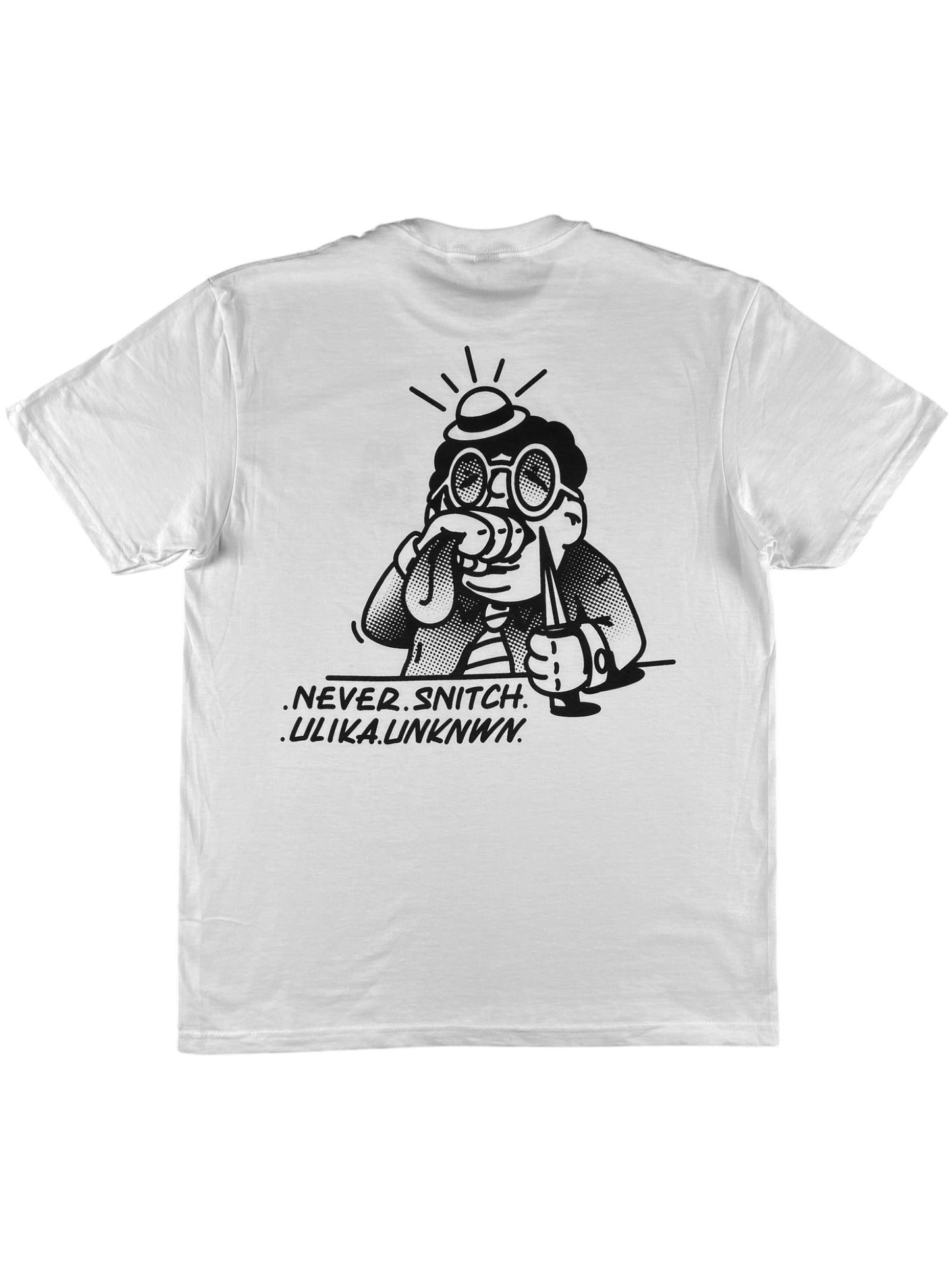 NEVER SNITCH T-SHIRT WEISS