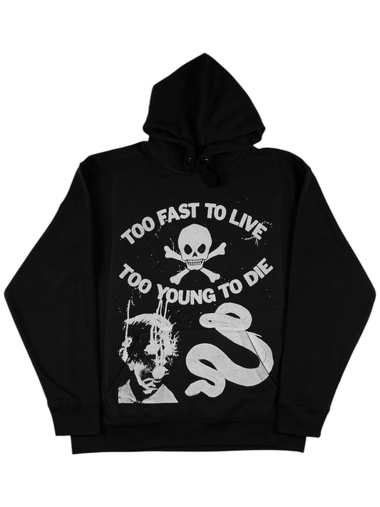 TOO FAST HOODIE SCHWARZ