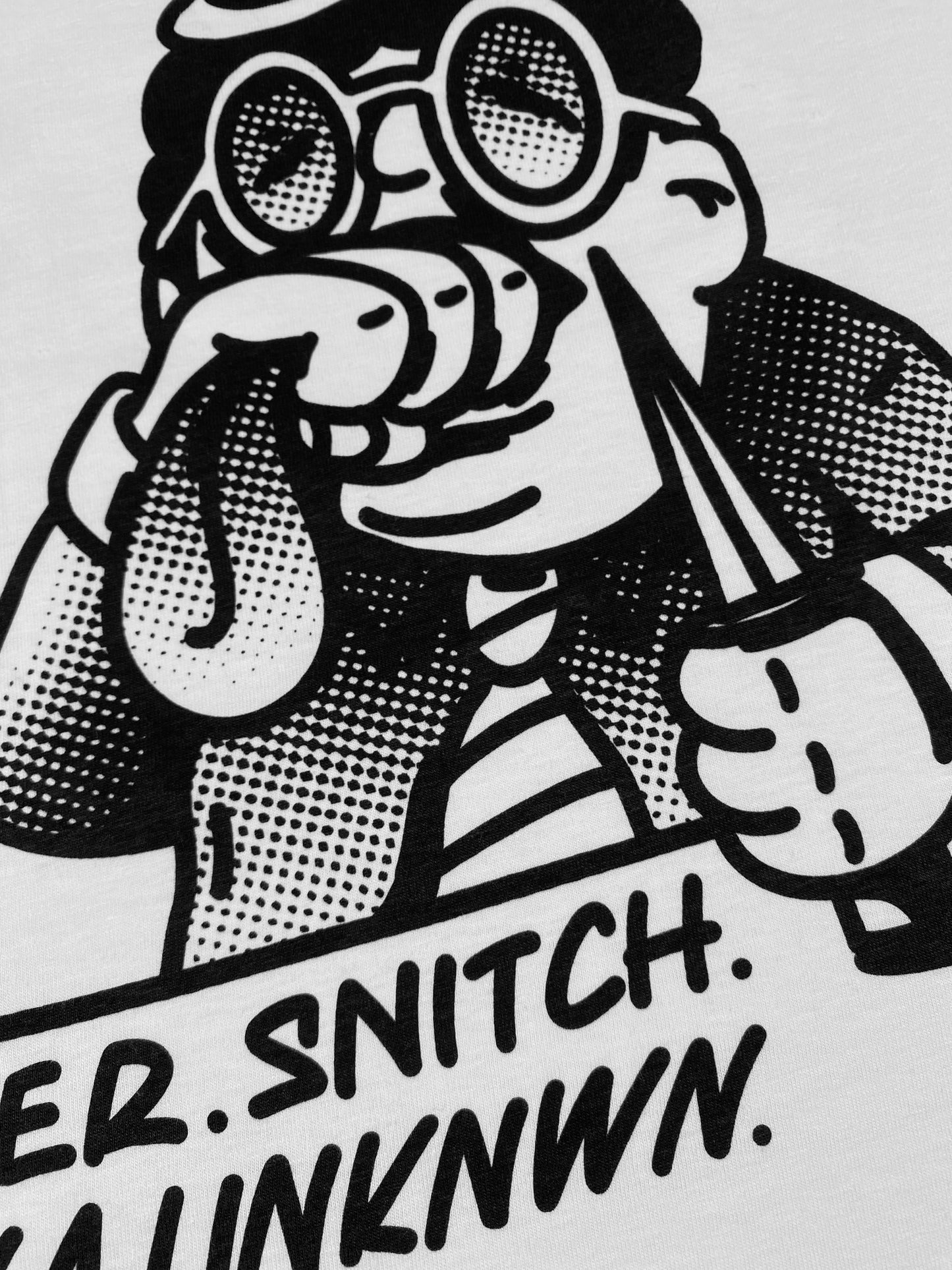 NEVER SNITCH T-SHIRT WEISS