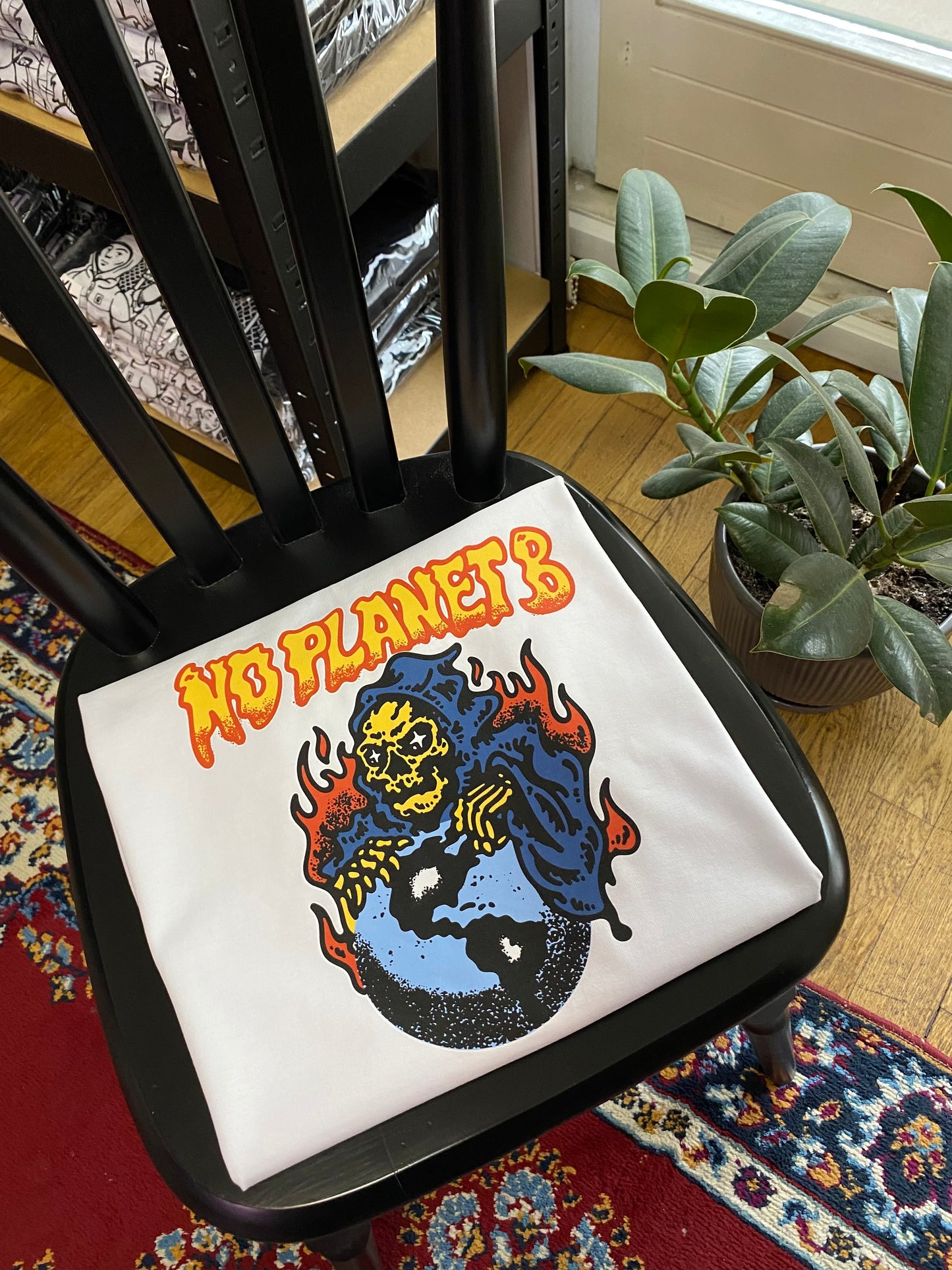 NO PLANET B T-SHIRT WEISS