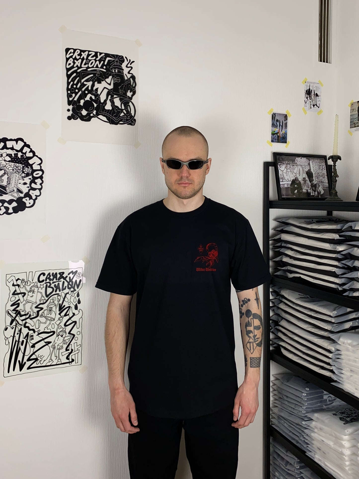 SCORPION T-SHIRT SCHWARZ