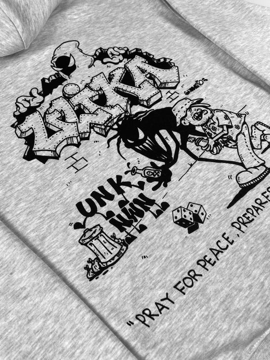 PRAY HOODIE GRAU