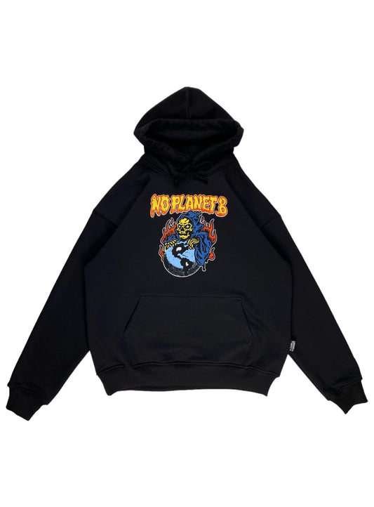 NO PLANET B HOODIE SCHWARZ
