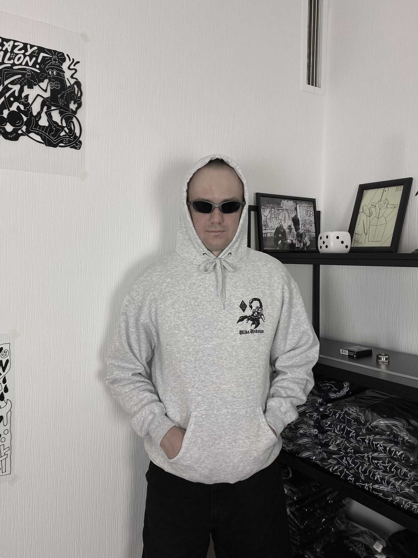 SCORPION HOODIE GRAU