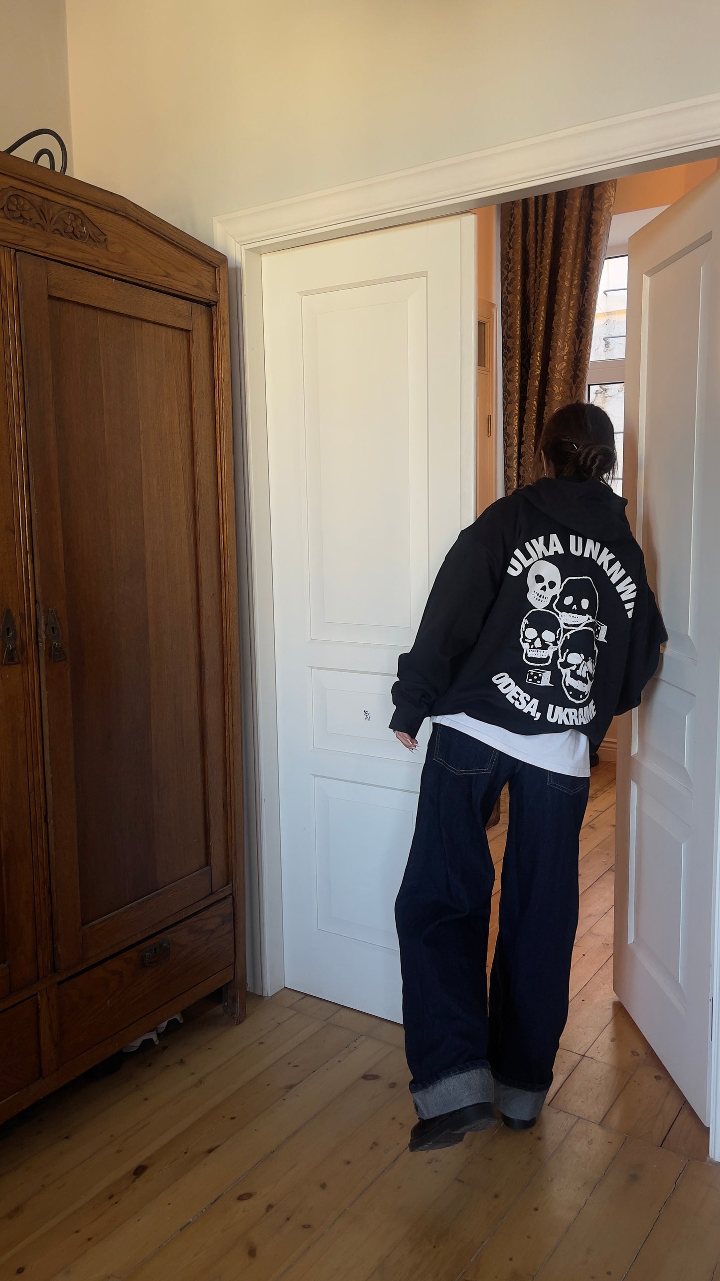 SKULL HOODIE SCHWARZ