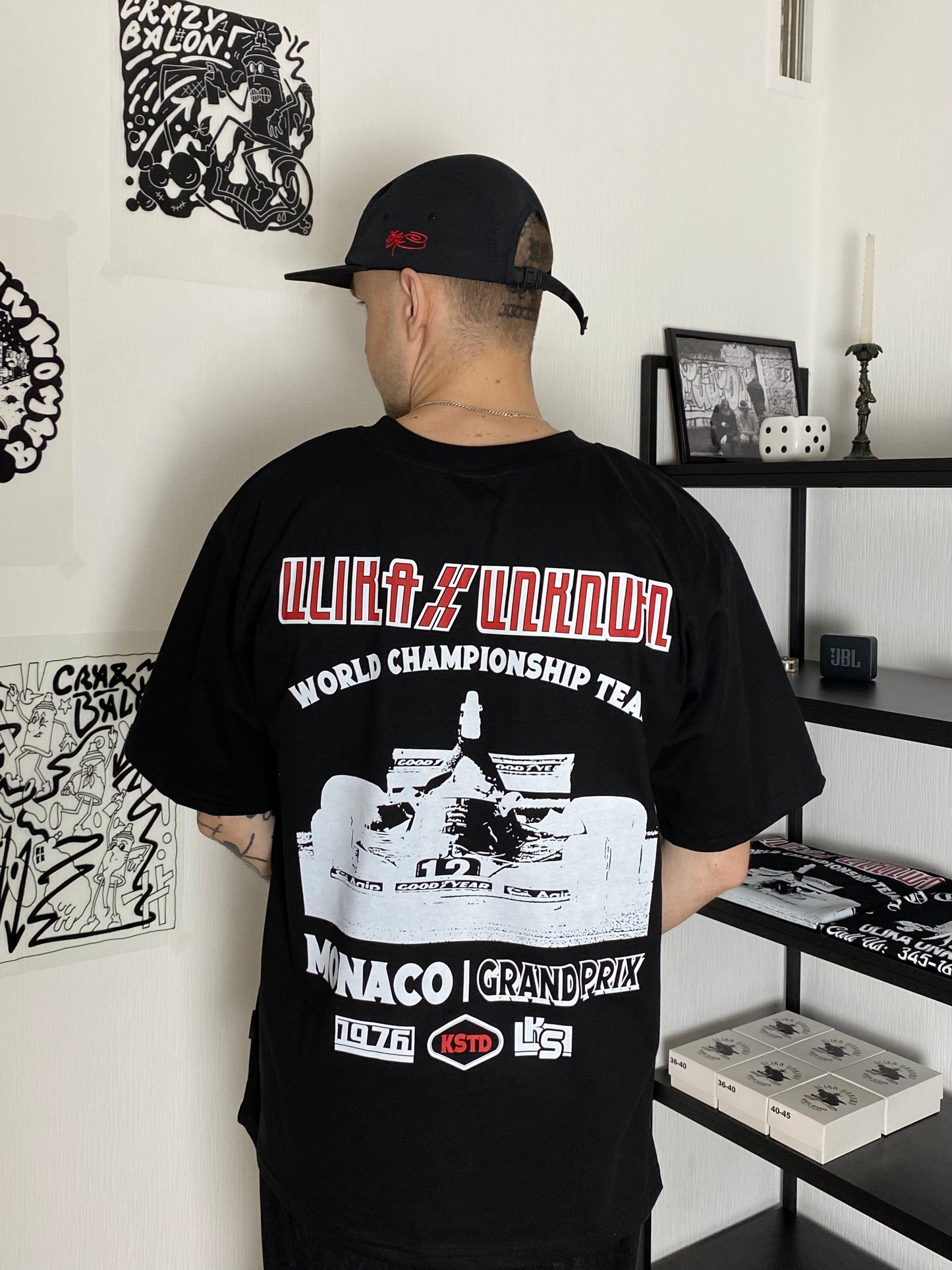 GRAND PRIX T-SHIRT SCHWARZ