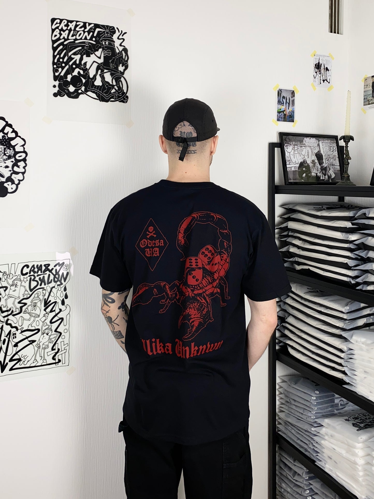SCORPION T-SHIRT SCHWARZ