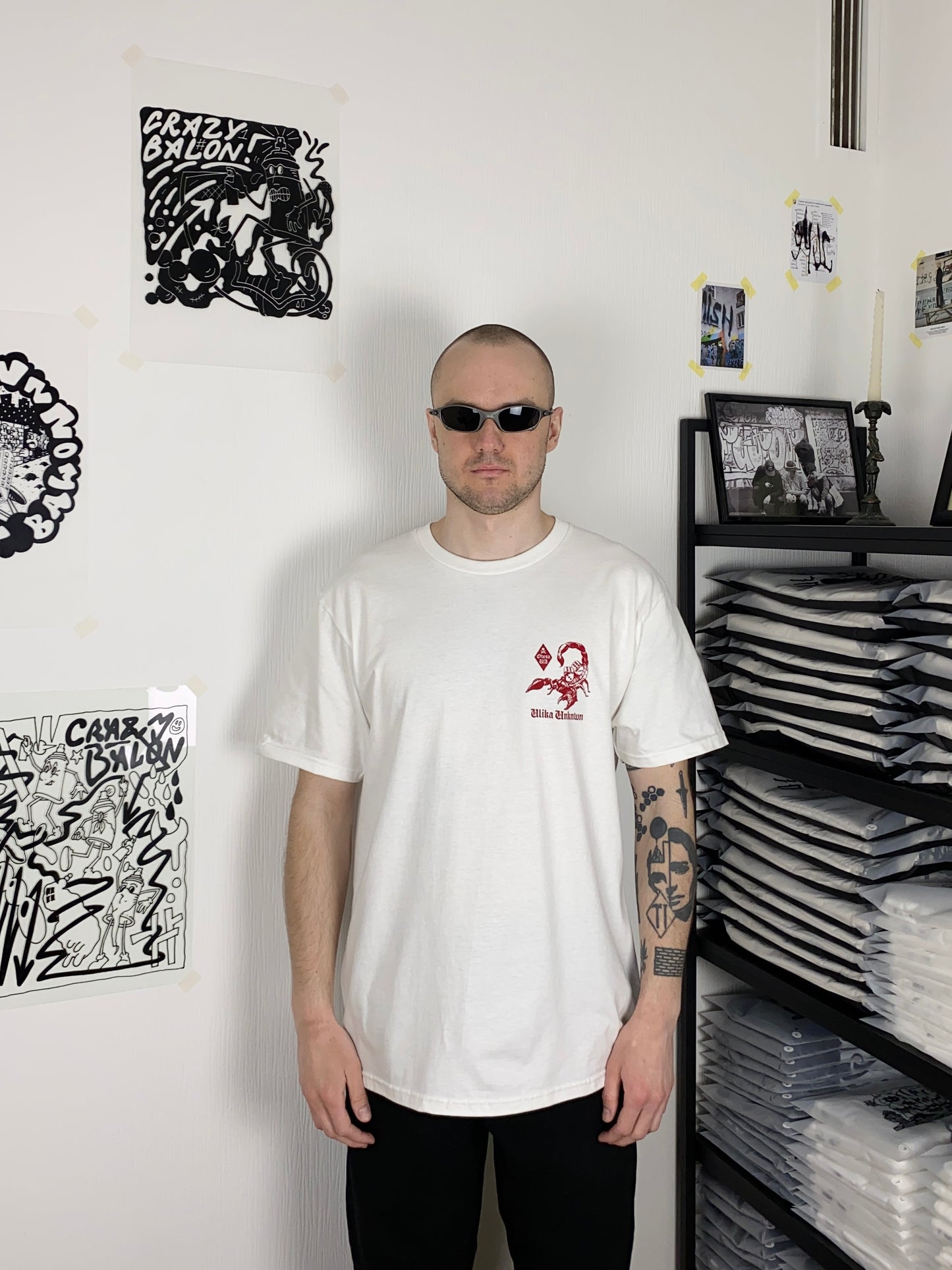 SCORPION T-SHIRT WEISS