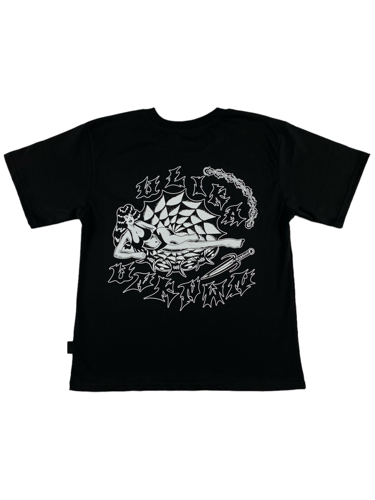COBWEB T-SHIRT SCHWARZ