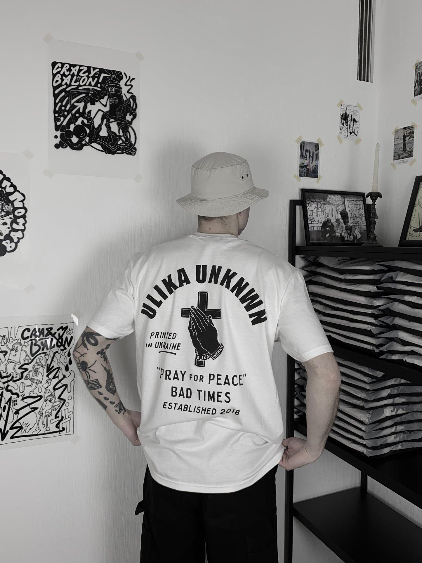 CROSS T-SHIRT WEISS