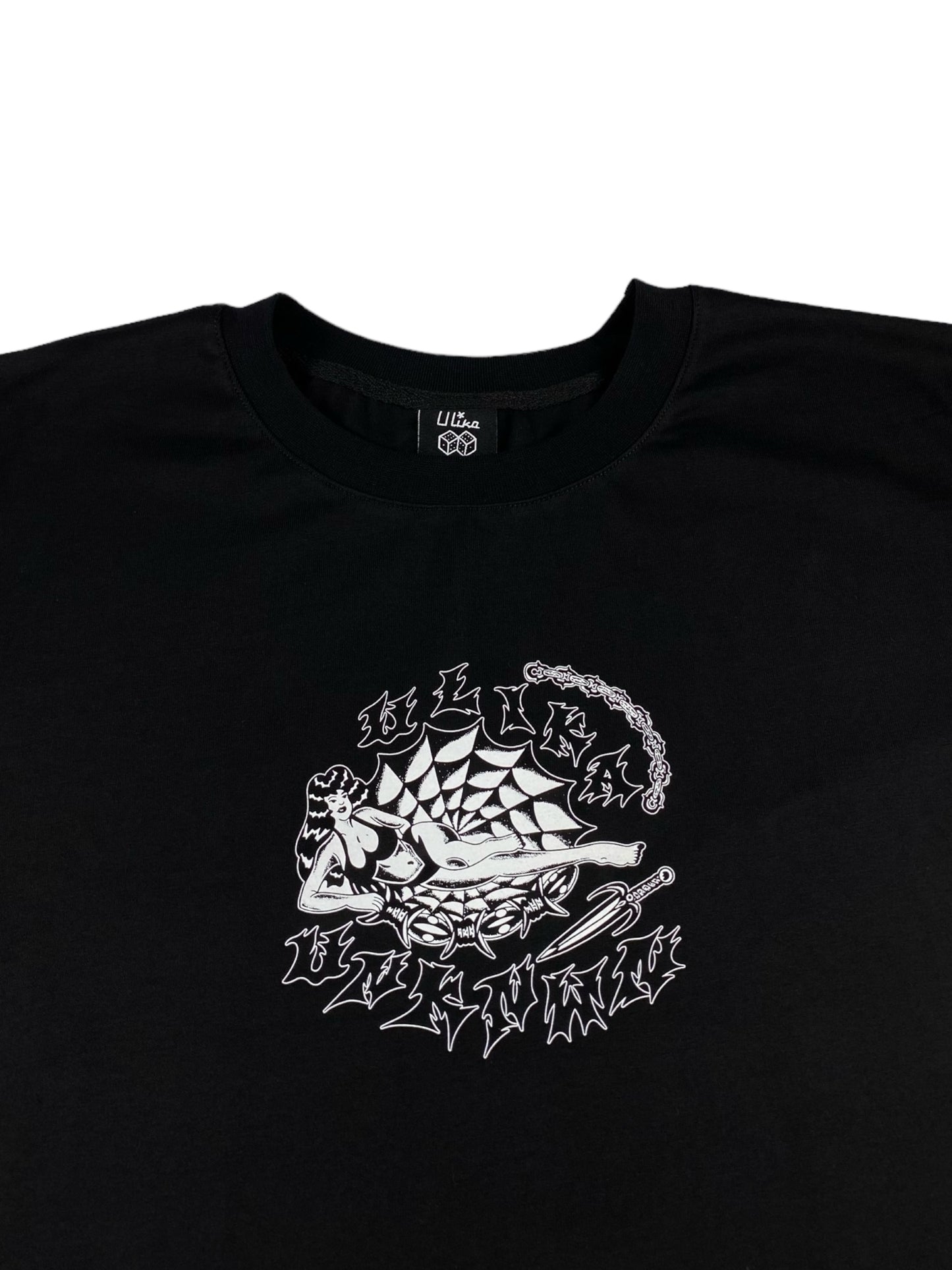 COBWEB T-SHIRT SCHWARZ