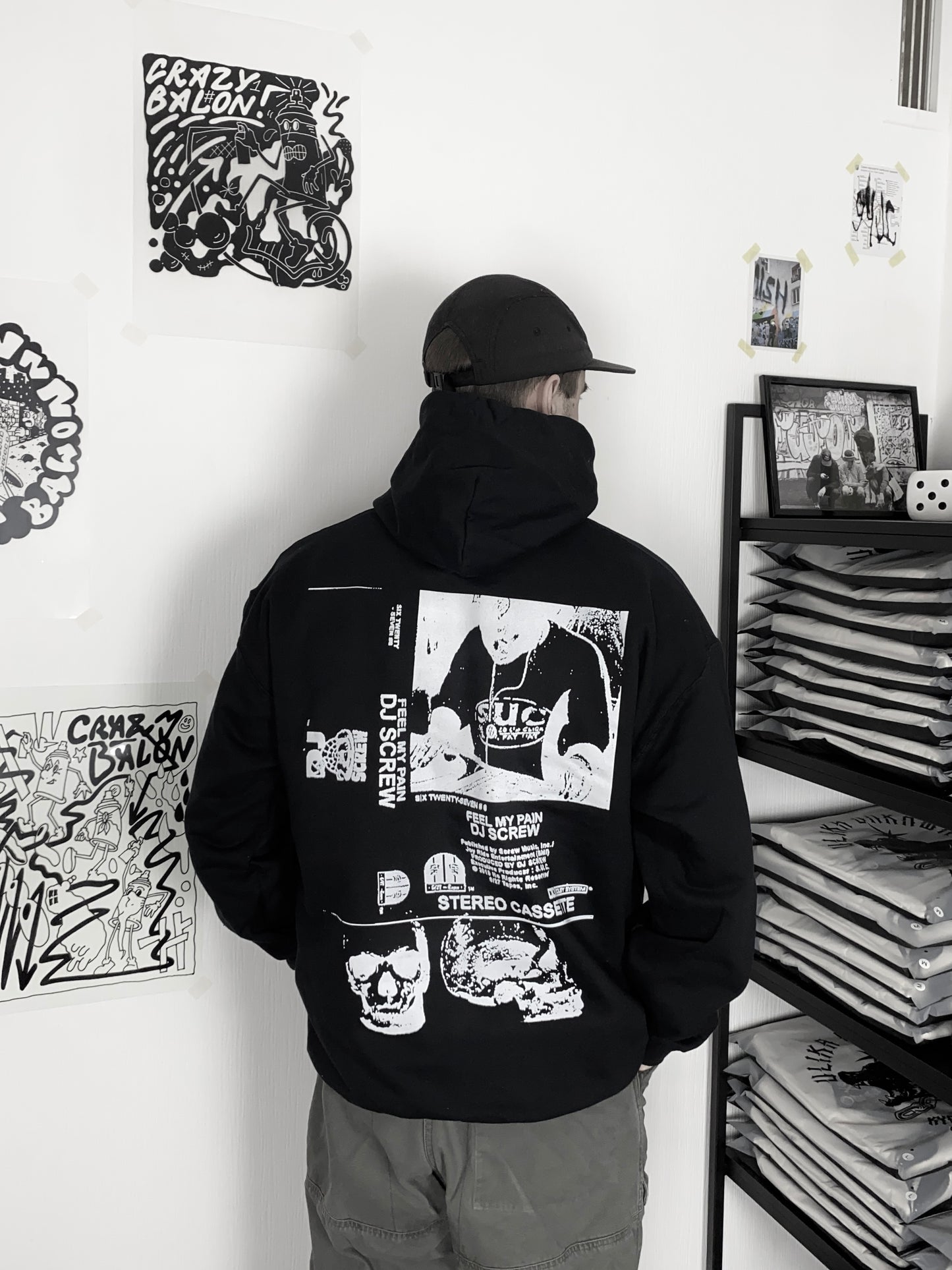 DJ SCREW HOODIE SCHWARZ