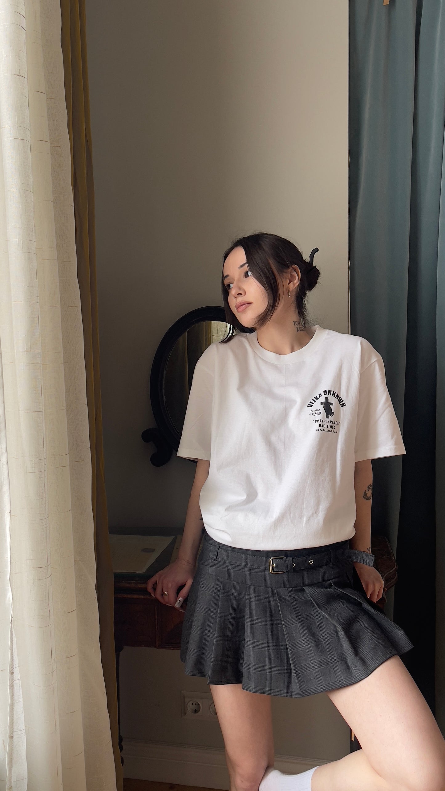 CROSS T-SHIRT WEISS
