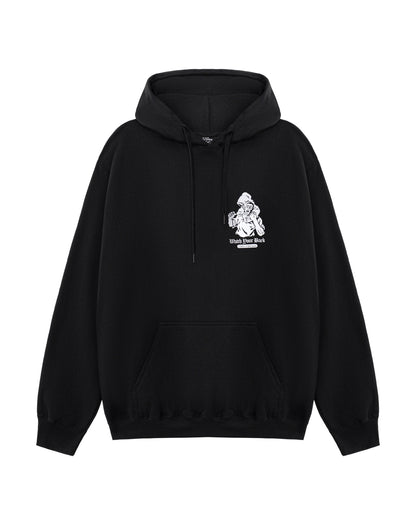 WATCH BACK HOODIE SCHWARZ