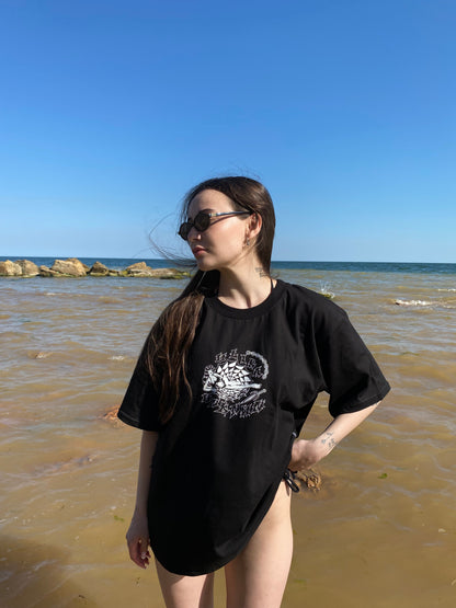 COBWEB T-SHIRT SCHWARZ