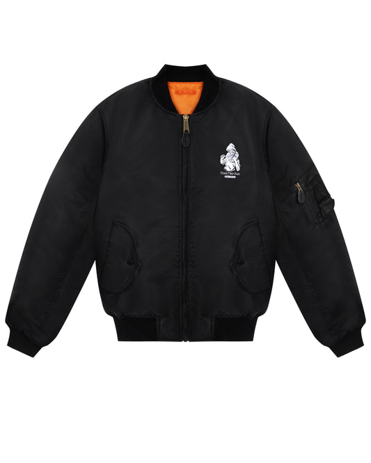 WATCH BACK BOMBER JACKET