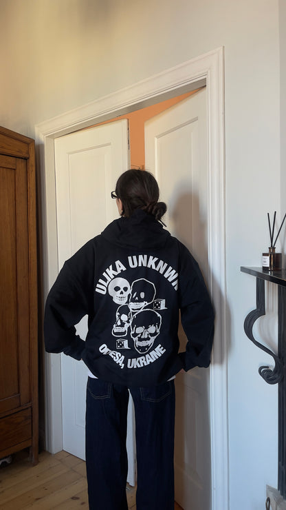 SKULL HOODIE SCHWARZ