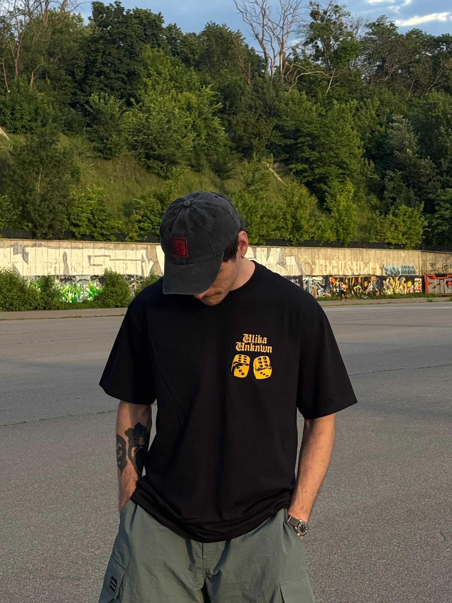 DICE LOGO T-SHIRT SCHWARZ