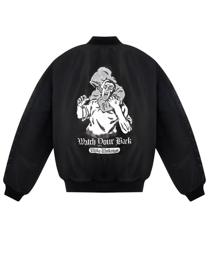 WATCH BACK BOMBER JACKET