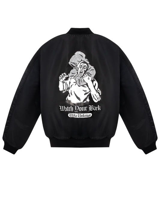 WATCH BACK BOMBER JACKET