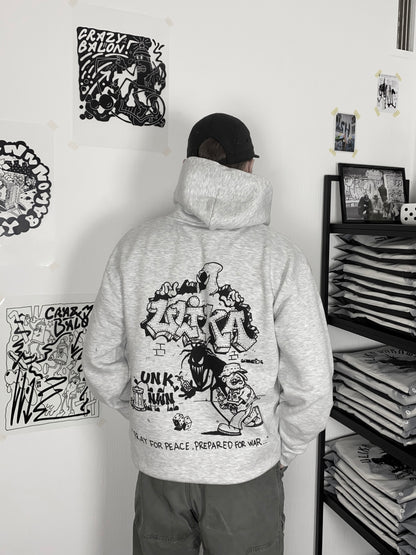 PRAY HOODIE GRAU