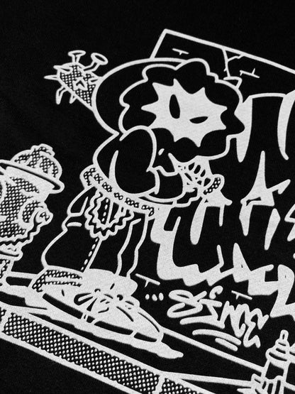 THROW UP HOODIE SCHWARZ