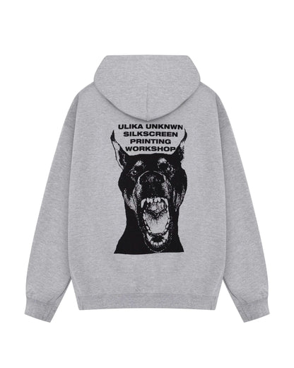 DOG HOODIE GREY