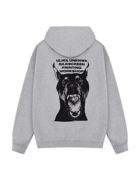 DOG HOODIE GREY
