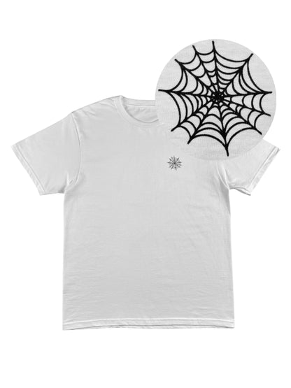 COBWEB LOGO T-SHIRT WEISS