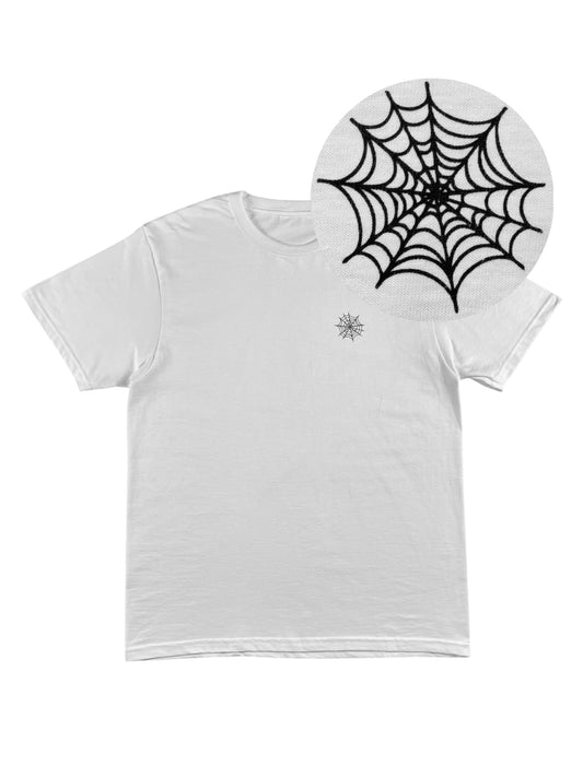 COBWEB LOGO T-SHIRT WEISS