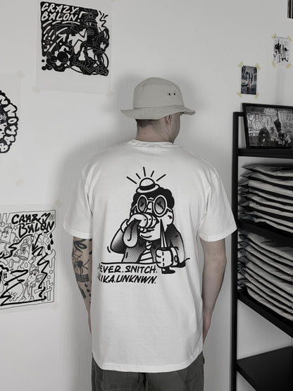 NEVER SNITCH T-SHIRT WEISS