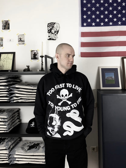TOO FAST HOODIE SCHWARZ