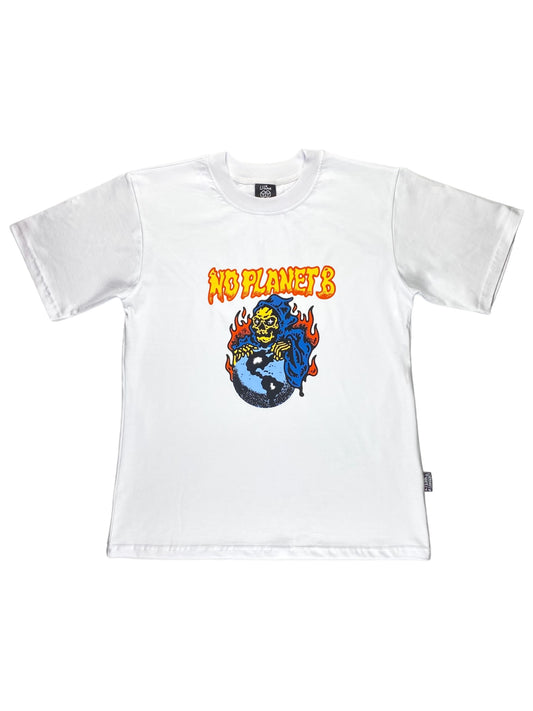 NO PLANET B T-SHIRT WEISS