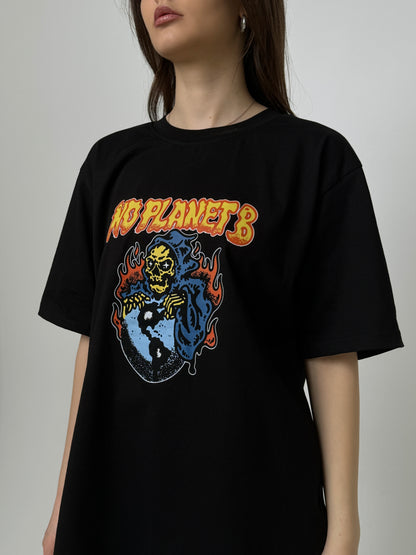 NO PLANET B T-SHIRT SCHWARZ