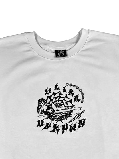 COBWEB T-SHIRT WEISS