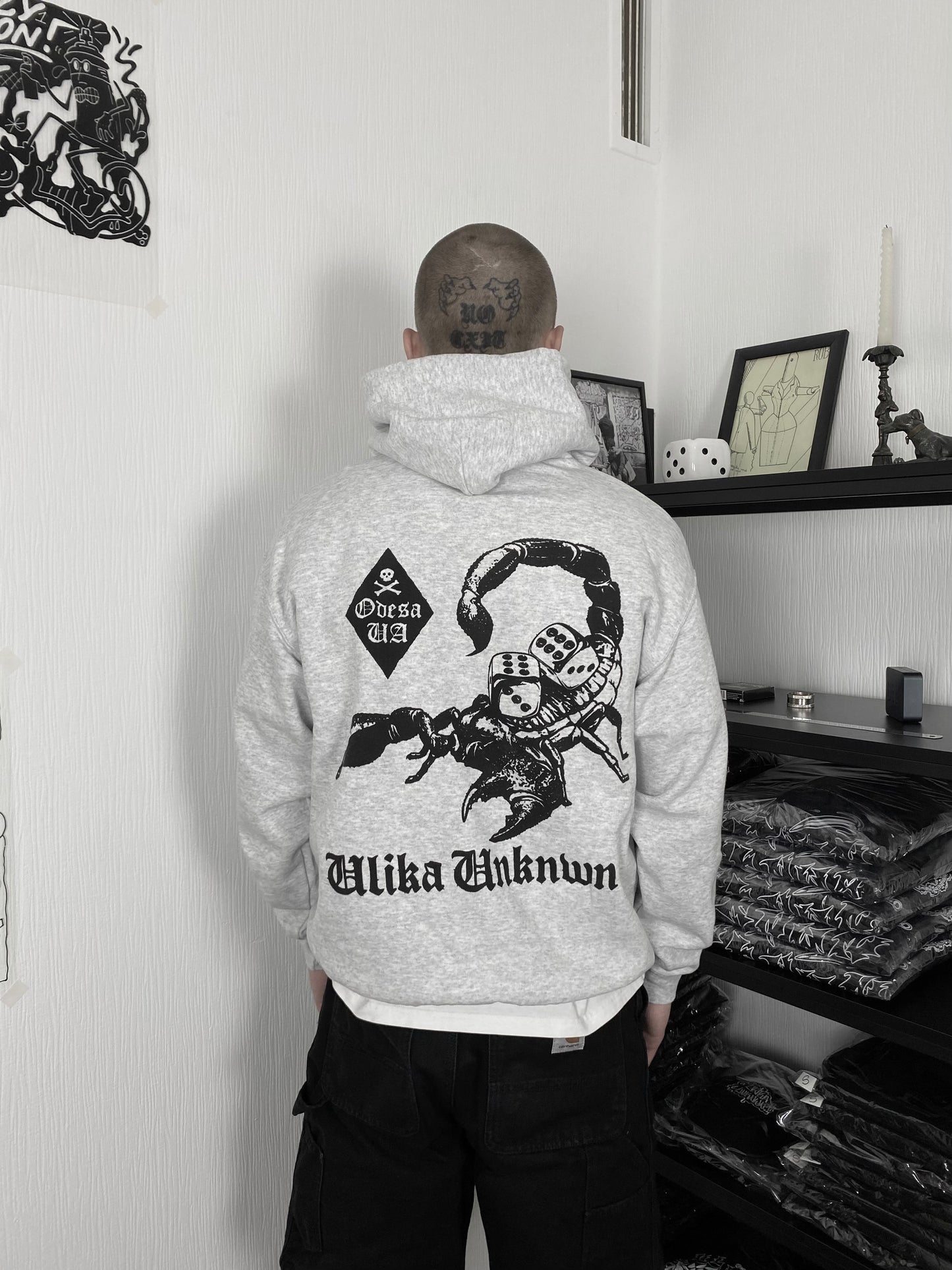 SCORPION HOODIE GRAU