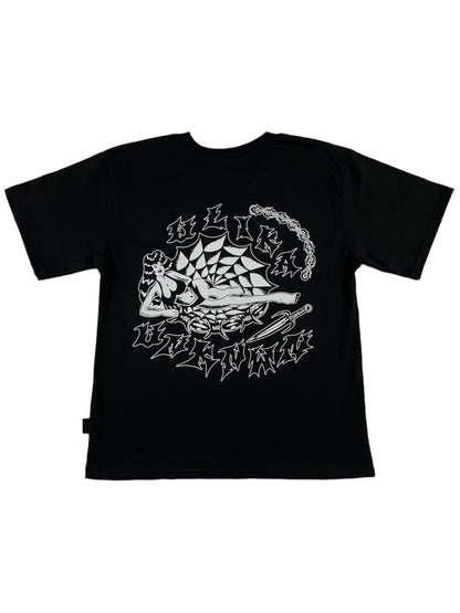 COBWEB T-SHIRT SCHWARZ