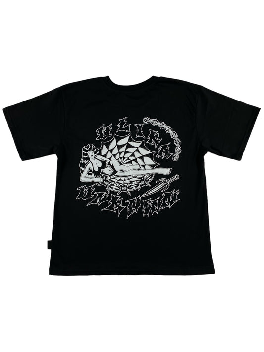 COBWEB T-SHIRT SCHWARZ
